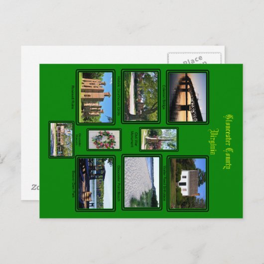 Gloucester County, Virginia - Custom Post Cards Briefkaart (Voorkant / Achterkant)