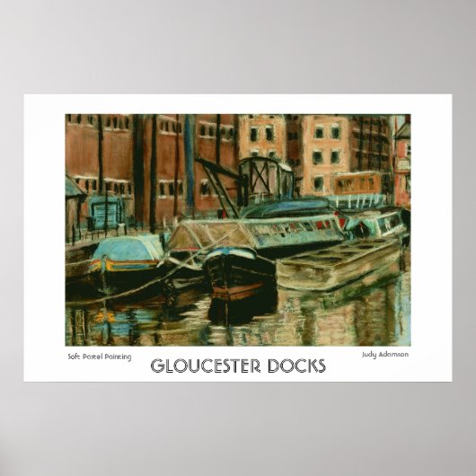 Gloucester Docks Print of Poster (Voorkant)