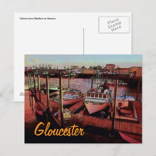 Gloucester Harbour Briefkaart (Voorkant / Achterkant)