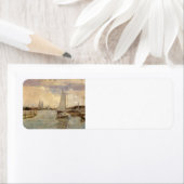 Gloucester Harbour door John Henry Twachtman Etiket (Insitu)