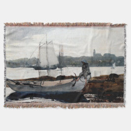 Gloucester Harbour en Dory Winslow Homer 1880 Deken