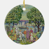 Gloucester Harbour (olie op canvas) Keramisch Ornament (Achterkant)