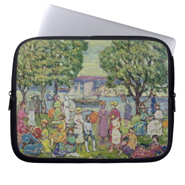 Gloucester Harbour (olie op canvas) Laptop Sleeve (Voorkant)