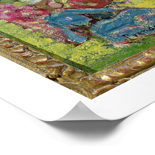 Gloucester Harbour (olie op canvas) Poster (Hoek)