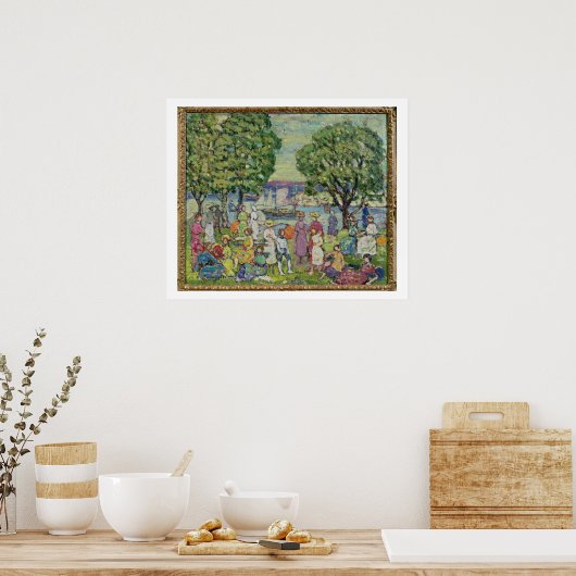 Gloucester Harbour (olie op canvas) Poster (Keuken)