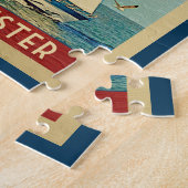 Gloucester Jigzaag Puzzle Sailboat Massachusetts Legpuzzel (Zijkant)