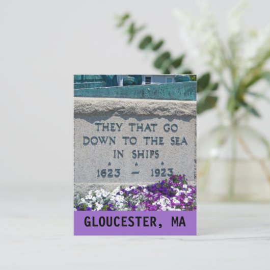 GLOUCESTER, MA BRIEFKAART (Staand voorkant)