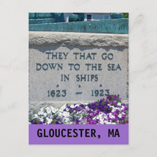 GLOUCESTER, MA BRIEFKAART (Voorkant)