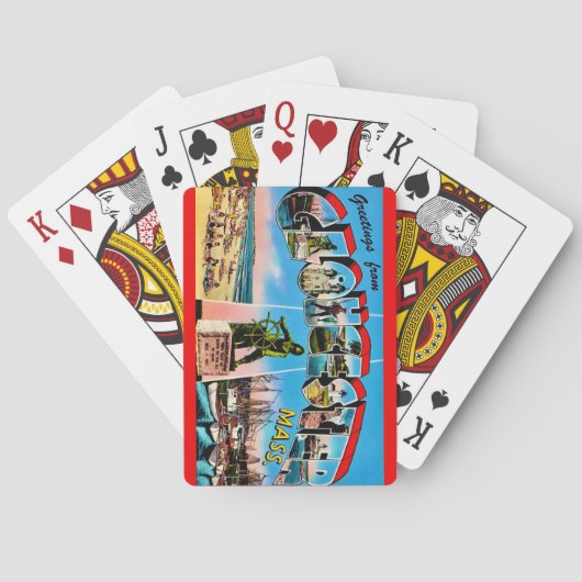  Gloucester MA Greetings Playing Cards Pokerkaarten (Achterkant)