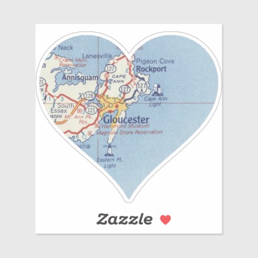 Gloucester MA Sticker (Vel)