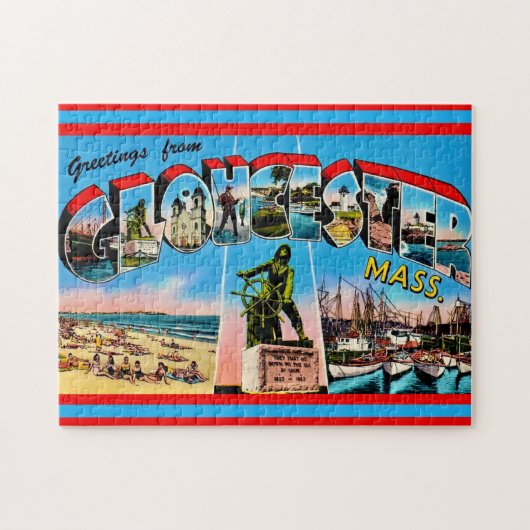 Gloucester MA Welkomst Legpuzzel (Horizontaal)