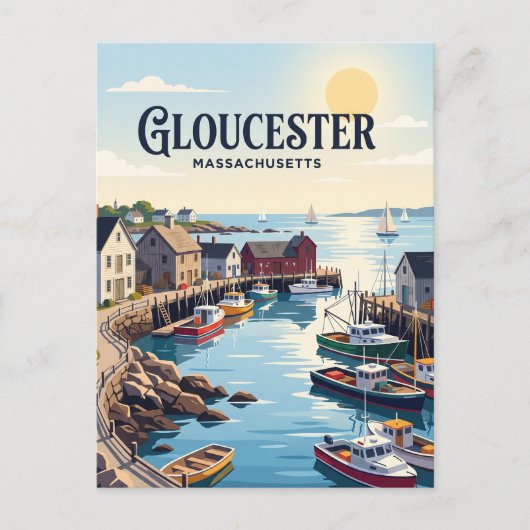 Gloucester, Massachusetts Briefkaart (Voorkant)
