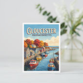 Gloucester Massachusetts Briefkaart (Staand voorkant)