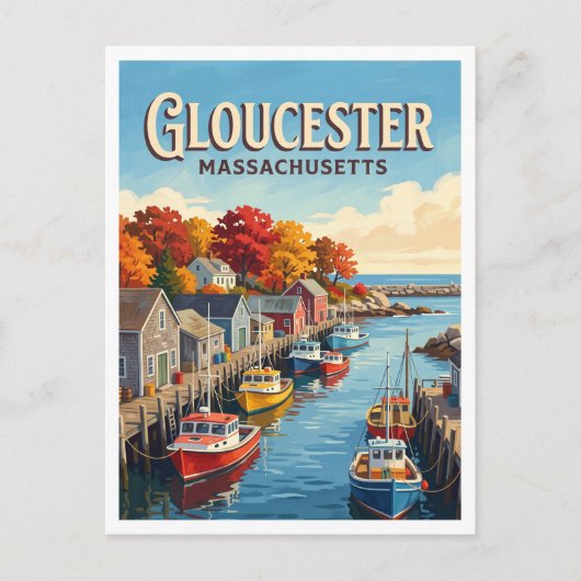 Gloucester Massachusetts Briefkaart (Voorkant)
