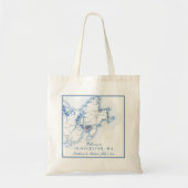 Gloucester, Massachusetts bruiloft welkom Canvas t Tote Bag (Voorkant)