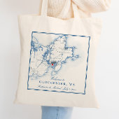 Gloucester, Massachusetts bruiloft welkom Canvas t Tote Bag
