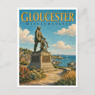 Gloucester Massachusetts Fishermen's GeoSaga Briefkaart