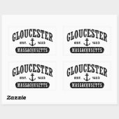 Gloucester Massachusetts Rechthoekige Sticker (Vel)