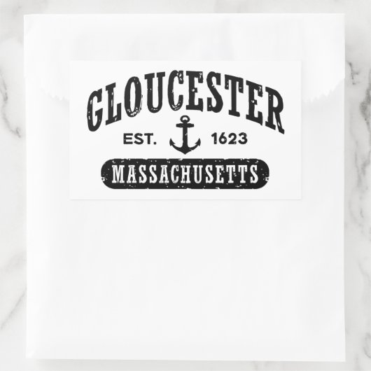 Gloucester Massachusetts Rechthoekige Sticker (Tas)