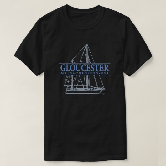 Gloucester Massachusetts T-shirt (Design voorkant)