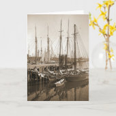 Gloucester Massachusetts Wharf 1905 Kaart (Gele Bloem)