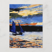 Gloucester Sunset schilderij van Winslow Homer Briefkaart (Voorkant)