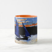 Gloucester Sunset schilderij van Winslow Homer Mok (Midden)