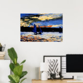 Gloucester Sunset schilderij van Winslow Homer Poster (Thuiskantoor)