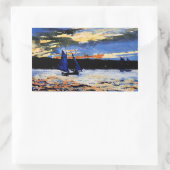 Gloucester Sunset van Winslow Homer Rechthoekige Sticker (Tas)