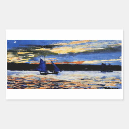 Gloucester Sunset van Winslow Homer Rechthoekige Sticker