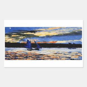 Gloucester Sunset van Winslow Homer Rechthoekige Sticker