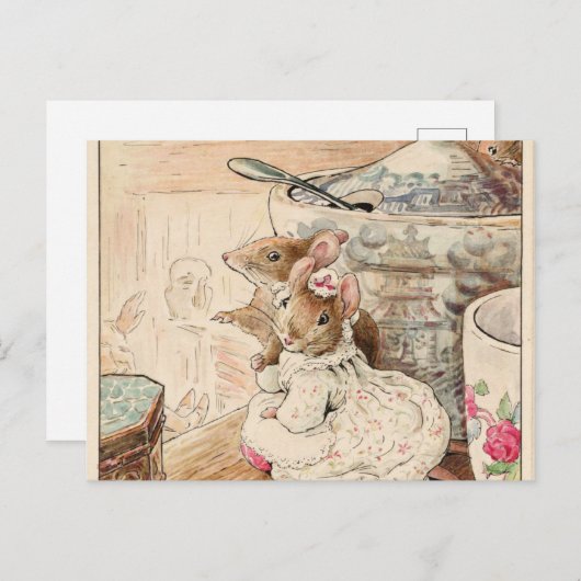 Gloucester tailor-lamp van Beatrix Potter Briefkaart (Voorkant / Achterkant)