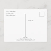 Gloucester-visser die zijn netten aan het reparere briefkaart (Achterkant)