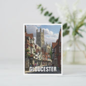 Gloucestershire England Travel Cathedral Briefkaart (Staand voorkant)