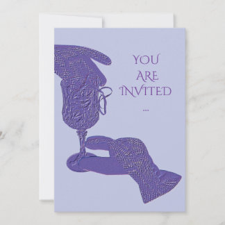 Gloved hands gloves touch wine glass invitation kaart