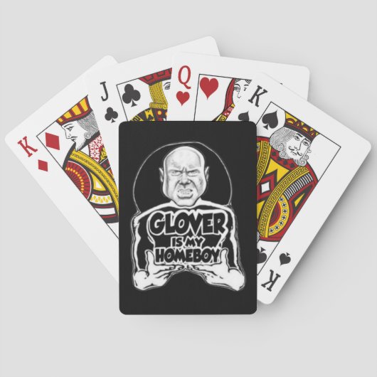 GLOVER is m'n huiskaart. Speelkaarten (Achterkant)