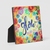 Glow Abstracte Plezier Whimsical Inspirivity Ezel Fotoplaat (Voorkant)