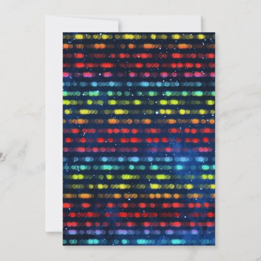 Glow Arcade Bowling Birthday Party Kaart (Achterkant)