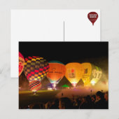 Glow Balloon Fiesta Briefkaart (Voorkant / Achterkant)