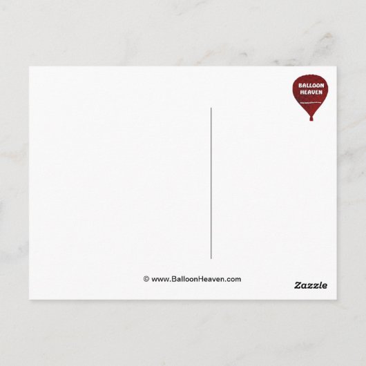 Glow Balloon Fiesta Briefkaart (Achterkant)