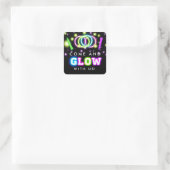GLOW bij ons Neon Lights Verjaardagsfeest Stickers (Tas)