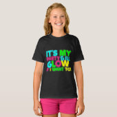 Glow Birthday Party Tshirt (Voorkant volledig)