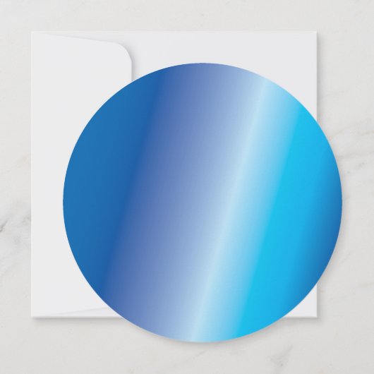 GLOW Blue Splash Bar Bat Mitzvah Uitnodiging (Achterkant)