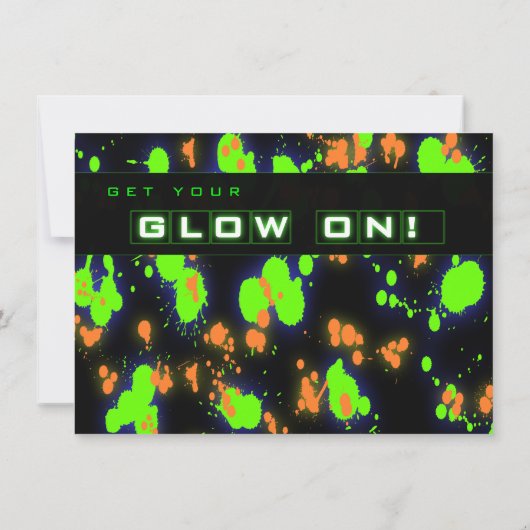 Glow Bowl Splatter Kaart (Achterkant)