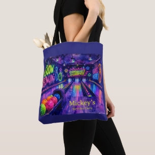 Glow Bowling Tiener Verjaardagsfeestje Tote Bag
