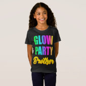 Glow Brother Retro 80s Birthday Party Group Gift T-shirt (Voorkant volledig)