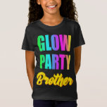 Glow Brother Retro 80s Birthday Party Group Gift T-shirt<br><div class="desc">Glow Brother Retro 80s Birthday Party Group Gift</div>