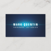 Glow Burst Dark Photography Visitekaartje (Voorkant)