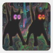 GLOW CATS STICKER (Voorkant)