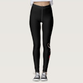 Glow Cherry – Glam Damesbroeken Leggings (Voorkant)